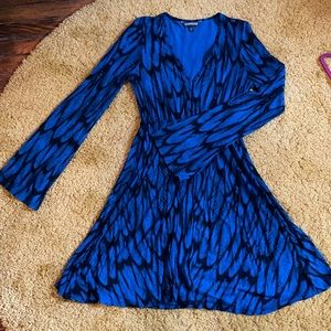 Express mini dress in feather print